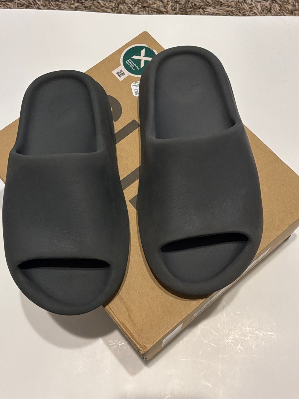 adidas Black Slide Sandals - Minimal Open Toe Design